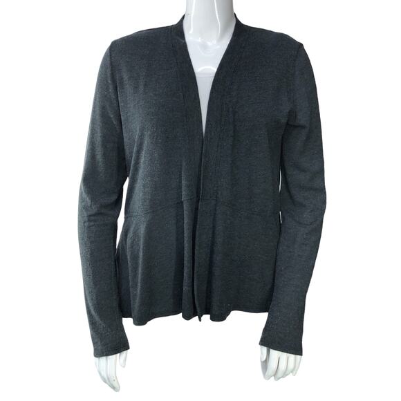 Fresh Produce Womens Size XXL Cardigan Sweater Open Peplum Grey Gray USA Made - Picture 11 of 15